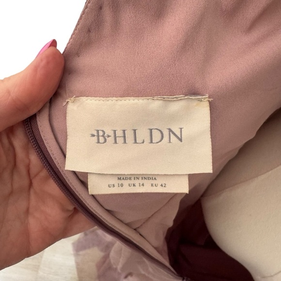 BHLDN - Avery Elegant Mauve Evening Gown Sz 10 - Picture 8 of 10